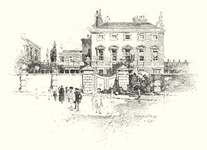 Chesterfield House, Londyn, w 1790 r. (lito) autorstwa Herbert (after) Railton