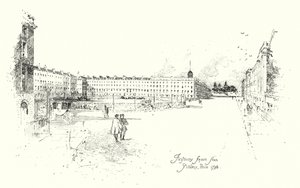Finsbury Square, z Artillery Place, Londyn autorstwa Herbert (after) Railton