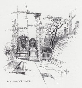 Grób Złotnika (grafika) autorstwa Herbert (after) Railton