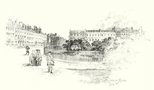 Grosvenor Square, Londyn autorstwa Herbert (after) Railton