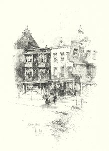 Grub Street, Londyn (lito) autorstwa Herbert (after) Railton
