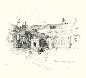 Hall w Charterhouse, Londyn autorstwa Herbert (after) Railton
