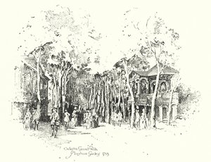 Orkiestra Grand Walk, Ogrody Marylebone autorstwa Herbert (after) Railton