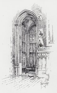 Wykusz w Sali (grafika) autorstwa Herbert (after) Railton