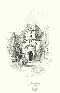 Pembroke College, Oksford (lito) autorstwa Herbert (after) Railton