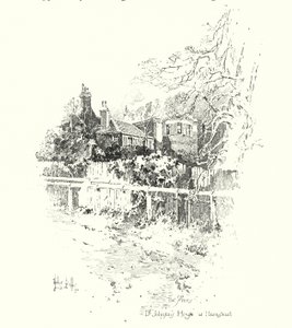 The Priory, Dr Johnson’s House, Hampstead, Londyn (lito) autorstwa Herbert (after) Railton