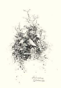 Letni dom, w Streatham, w 1773 roku (lito) autorstwa Herbert (after) Railton