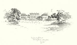 Siedziba Edmunda Burke, Beaconsfield (lito) autorstwa Herbert (after) Railton