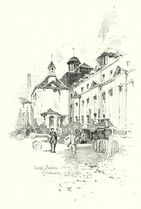 Browar Thrale, Southwark, Londyn (lito) autorstwa Herbert (after) Railton