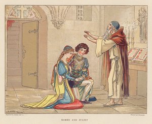 Szekspir dla młodzieży: Romeo i Julia (kolorowa litografia)