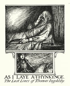 Ingoldsby Legends: As I Laye A-thynkynge (litografia) autorstwa Herbert Cole