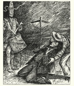 Ingoldsby Legends: The Dead Drummer (litografia) autorstwa Herbert Cole