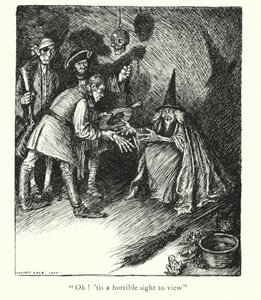 Ingoldsby Legends: Ręka chwały (litografia) autorstwa Herbert Cole