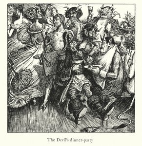 Ingoldsby Legends: The Lay of St Cuthbert (litografia) autorstwa Herbert Cole