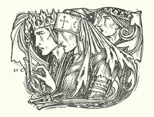 La Belle Dame Sans Merci (grawerunek) autorstwa Herbert Cole