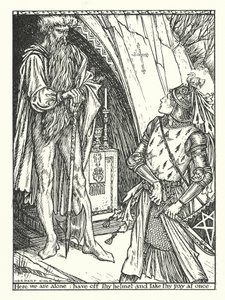 Zielony rycerz (rycina) autorstwa Herbert Cole