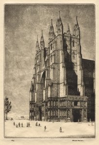 Katedra w Canterbury autorstwa Herbert Gordon Warlow