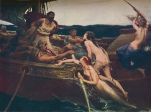 Ulisses i syreny, 1909, ok. 1950. autorstwa Herbert James Draper