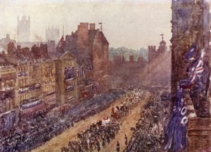 Pogrzeb królowej Wiktorii, 2 lutego 1901 (kolor lito)