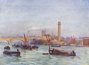 Wieża strzałowa itp. (kolor lito) autorstwa Herbert Menzies (after) Marshall