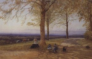 Matka i dziecko w krajobrazie autorstwa Herbert Menzies Marshall