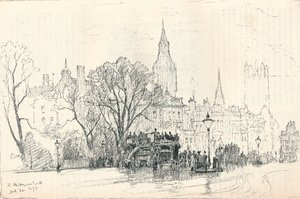 Whitehall, ok. 1893 r. autorstwa Herbert Menzies Marshall