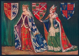 Margaret, księżna Walii, 1410. Joice, Lady Tiptoft, 1460, 1926 autorstwa Herbert Norris
