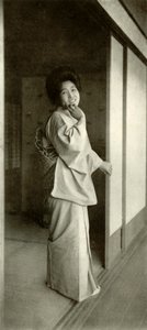 Pokojówka z pięknej Japonii, 1910. autorstwa Herbert Ponting