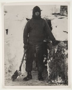 Kapitan Oates podczas wyprawy Terra Nova (1910-13) na Biegun Południowy (odbitka bromowa) autorstwa Herbert Ponting