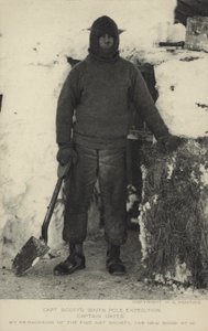 Wyprawa kapitana Scotta na biegun południowy. Kapitan Oates autorstwa Herbert Ponting