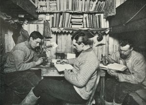 Debenham, Gran i Taylor w swojej kabinie, 18 maja 1911, 1913