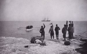 Pozostawiony w Wiktorii (zdjęcie czarno-białe) autorstwa Herbert Ponting