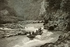 Strzelanie do bystrza Katsura-Gawa, 1910. autorstwa Herbert Ponting