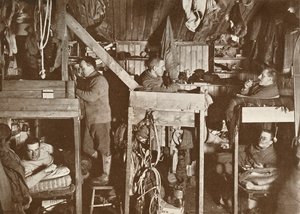 Kamienice Cherry-Garrard, Bowers, Oates, Meares, Atkinson, 9 października 1911, 1913 autorstwa Herbert Ponting