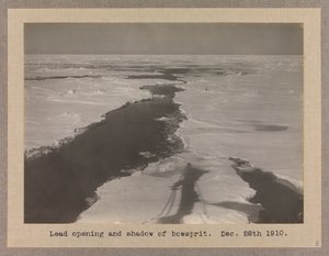 Terra Nova (1884) utrzymała się w paku lodowym autorstwa Herbert Ponting