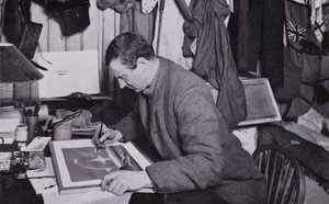 „Wilsonowi, jako artyście, były rekompensaty” (zdjęcie czarno-białe) autorstwa Herbert Ponting
