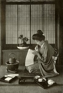 Pisanie listu, 1910. autorstwa Herbert Ponting