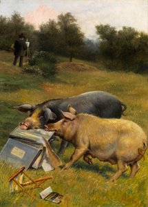 Dobry Smak (olej na płótnie) autorstwa Herbert William Weekes