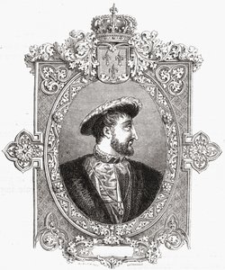 Francois I, grawerowane przez Pannemaker-Ligny, z „Histoire de la Revolution Francaise” Louisa Blanca (1811-82) autorstwa Hercule Catenacci