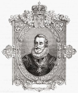Henri IV, ryty Pannemaker-Ligny, z „Histoire de la Revolution Francaise” Louisa Blanca (1811-82) autorstwa Hercule Catenacci