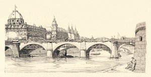 Prace na starym Pont Notre-Dame, 1913 1915 autorstwa Herman Armour Webster