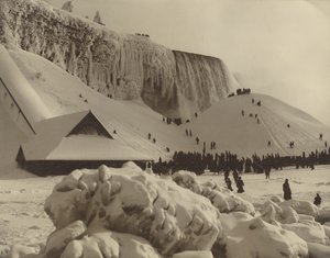 Widok na wodospad Niagara zimą autorstwa Herman F. Nielson