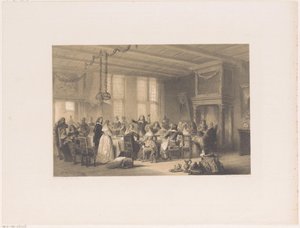 Toast na wieczerzy weselnej w XVII wieku autorstwa Herman Frederik Carel ten Kate