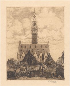 Veere Ratusz autorstwa Herman Heuff (signed by artist)
