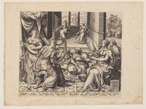 Przypowieść o mądrych i głupich pannach: Mądre panny autorstwa Herman Jansz. Muller