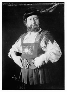 Giuseppe Danise w „William Tell” (zdjęcie czarno-białe) autorstwa Herman Mishkin