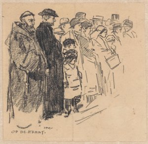 Rząd widzów (na procesji?) autorstwa Herman Moerkerk