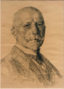 Portret Heinricha von Zügel autorstwa Hermann Eissfeldt