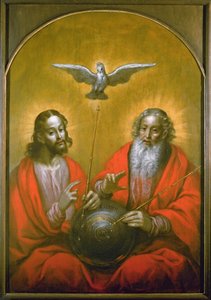 Duch Święty z modelem świata Ptolemeusza, 1610 autorstwa Hermann Han