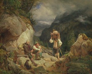 Odpoczynek na górze, 1848